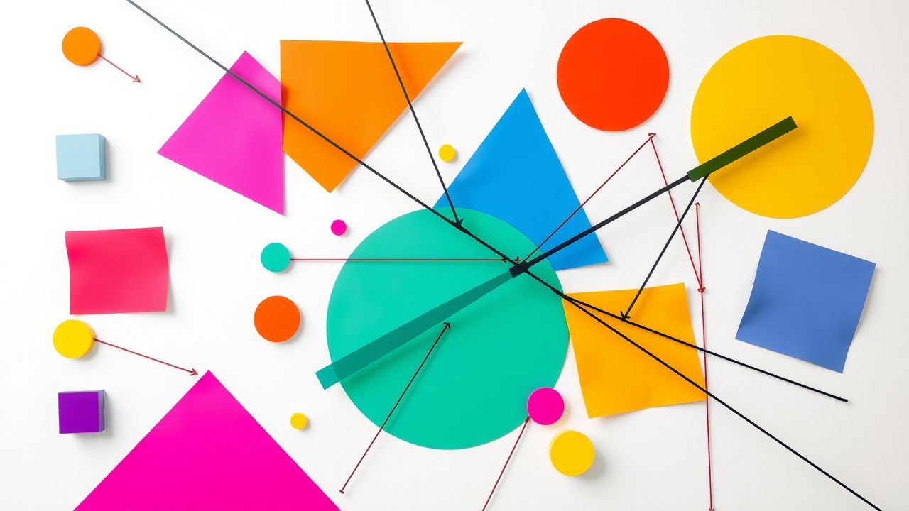 Een chaordisch projectmanagement concept in flat design stijl. Een chaordisch projectmanagement concept in flat design stijl.